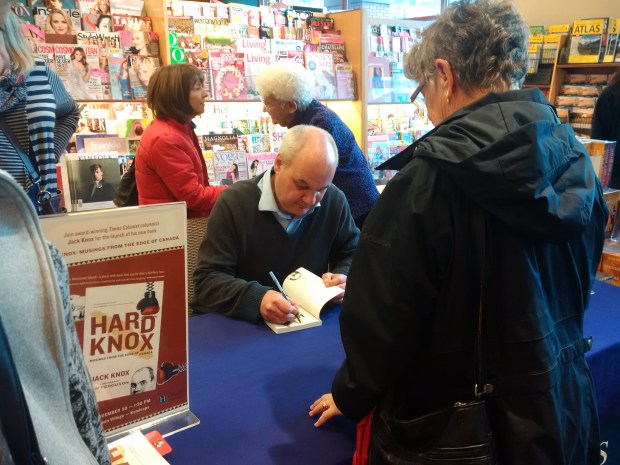 Columnist and author Jack Knox was at the Kamloops Chapters signing copies of his new book Hard Knox this week. This has nothing to do with this column, but just so you know, it's Number One on the B.C. Bestsellers list.
