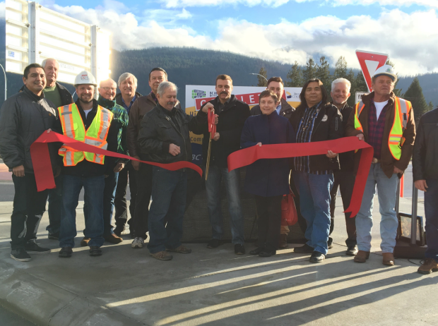 New roundabout in Sicamous was cause for a press release and photos.