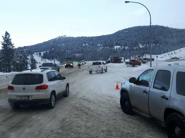 Coquihalla during storm. (Twitter)