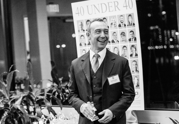 Colin O'Leary at awards ceremonies in Florida.