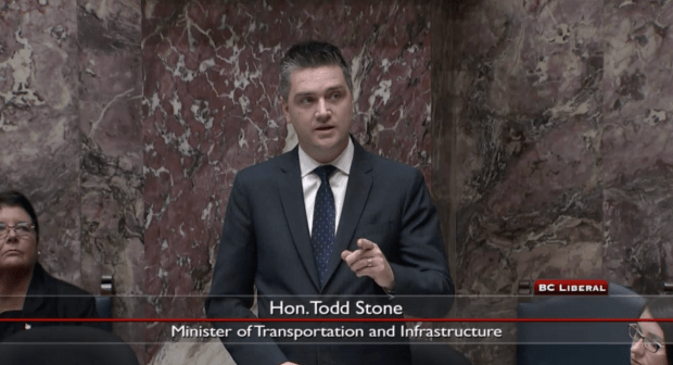 Todd Stone sparrs with Opposition critics in Legislature this week.